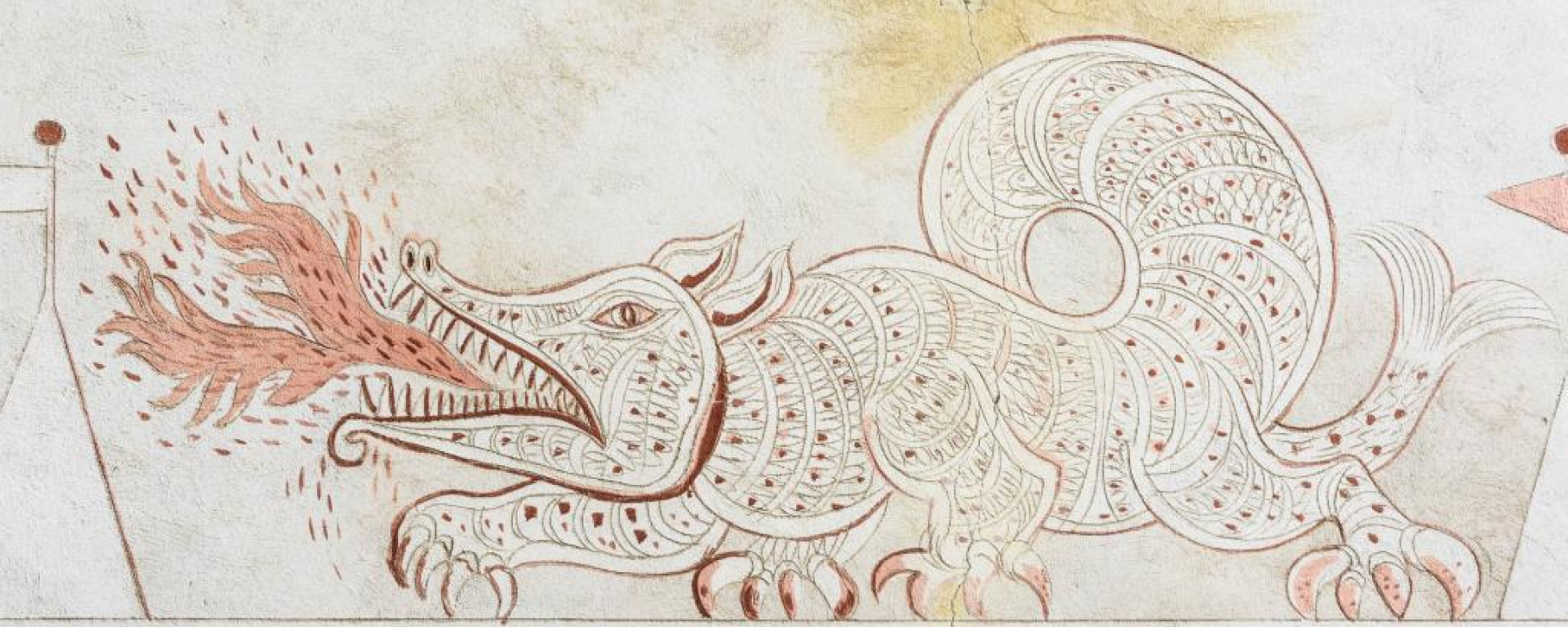 der Drache schützt vor Unwettern und hält Dämonen fern.