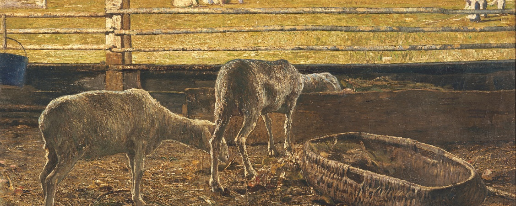 Contrasto di luce – Lichtkontrast, 1887: (76×110 cm, Öl auf Leinwand, Musées royaux des Beaux-Arts de Belgique, Brüssel).