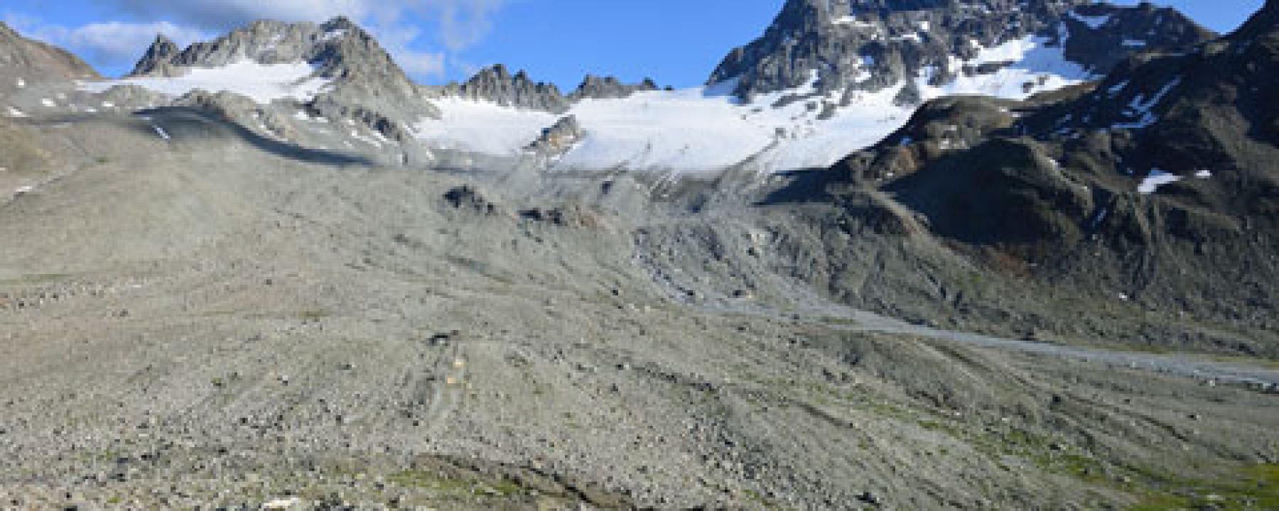 Der Porchabellagletscher, rechts der Piz Kesch.