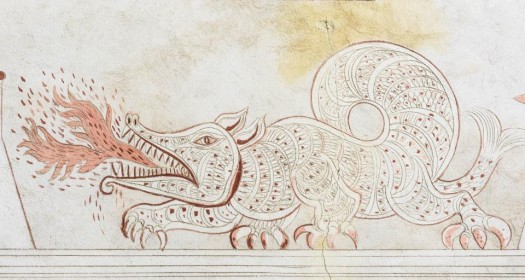 der Drache schützt vor Unwettern und hält Dämonen fern. der Drache schützt vor Unwettern und hält Dämonen fern.