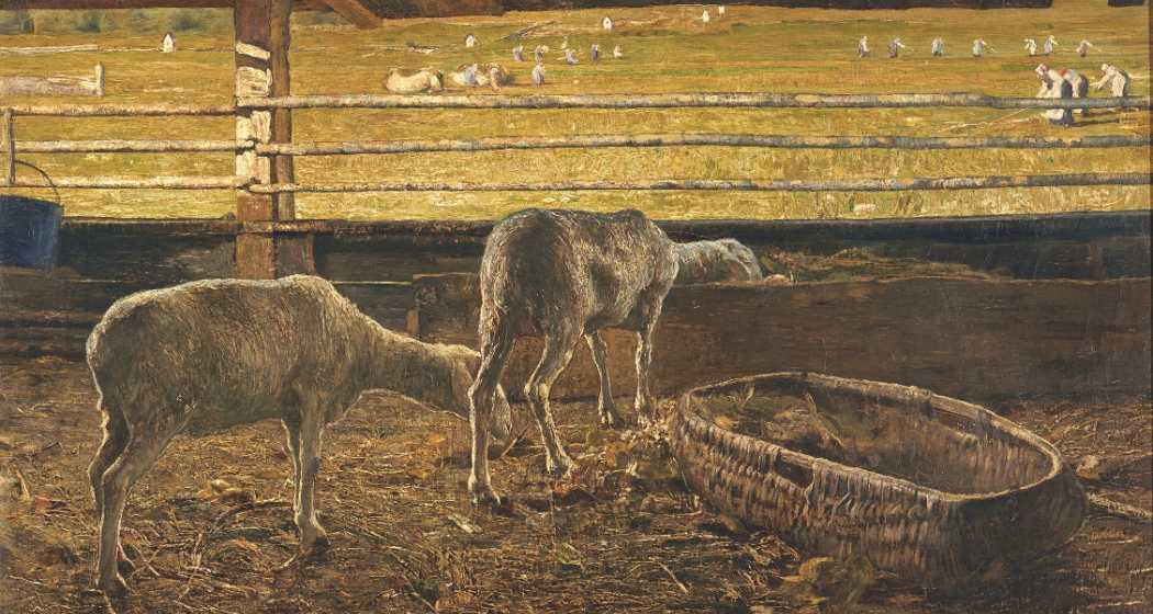Contrasto di luce – Lichtkontrast, 1887: (76×110 cm, Öl auf Leinwand, Musées royaux des Beaux-Arts de Belgique, Brüssel). Contrasto di luce – Lichtkontrast, 1887: (76×110 cm, Öl auf Leinwand, Musées royaux des Beaux-Arts de Belgique, Brüssel).