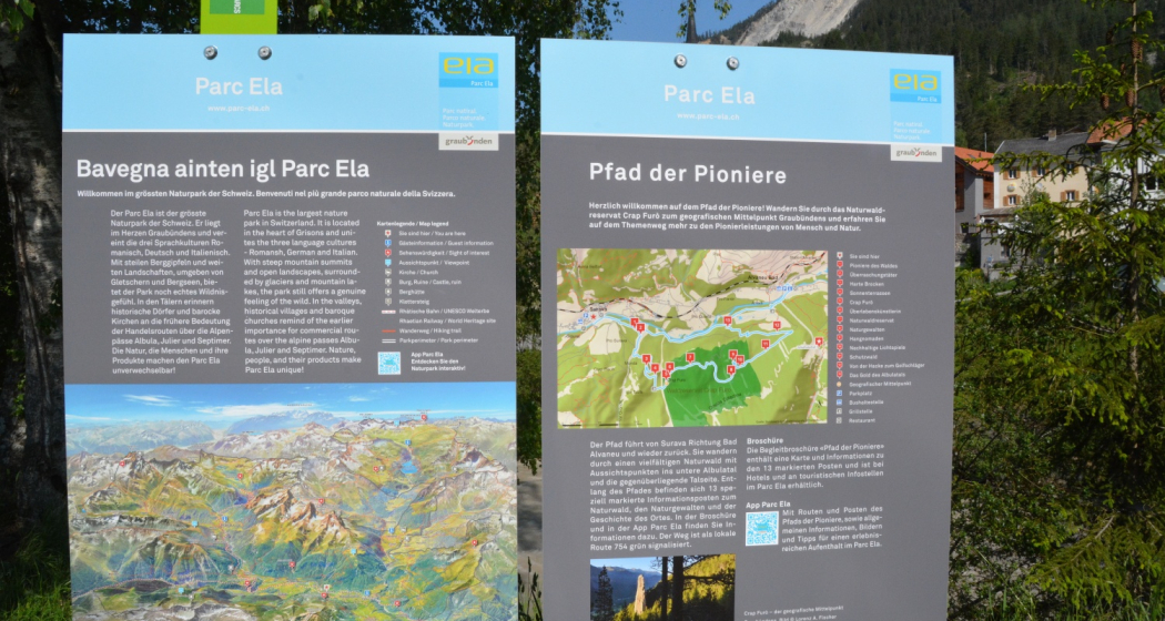 Starttafel Pfad der Pioniere Starttafel Pfad der Pioniere