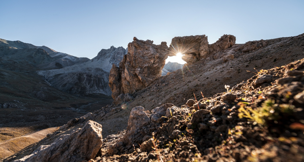 Felsentor im Val d'Agnel