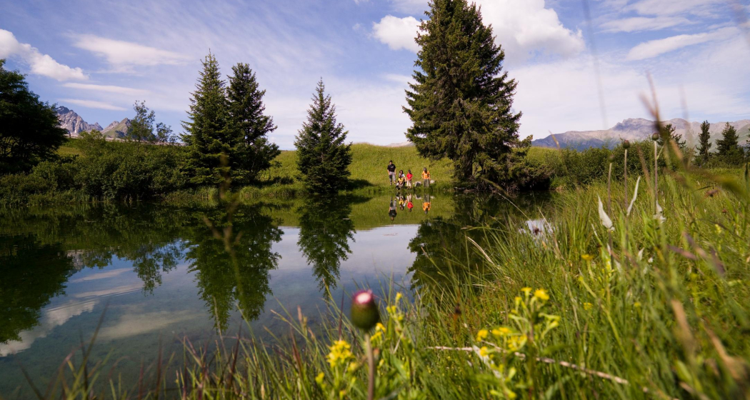 Bergsee auf der Alp Flix Bergsee auf der Alp Flix