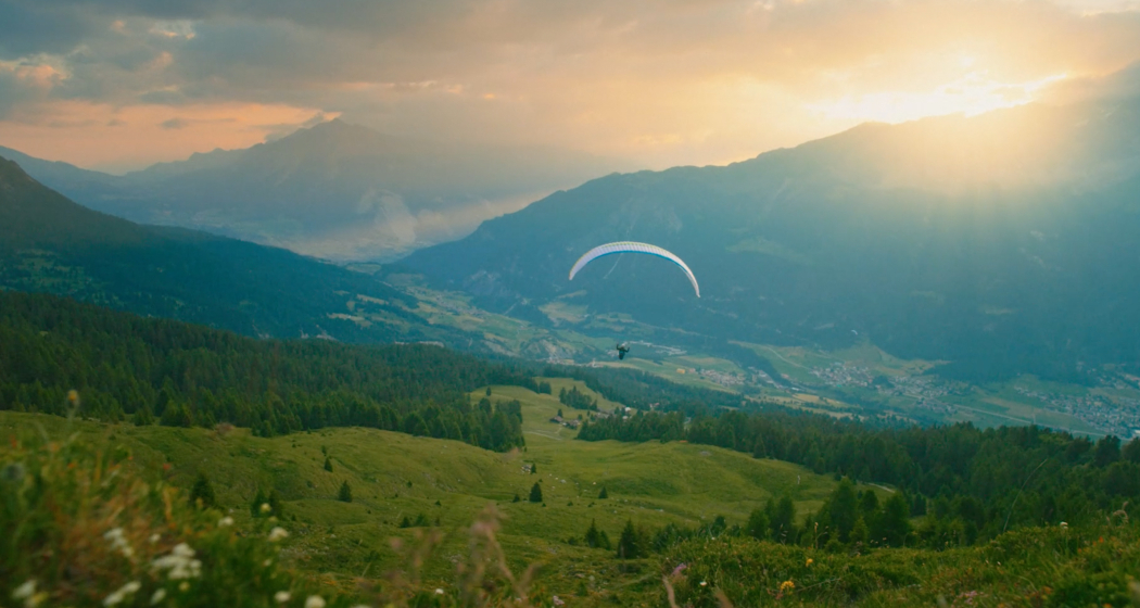 Gleitschirmfliegen im Val Surses