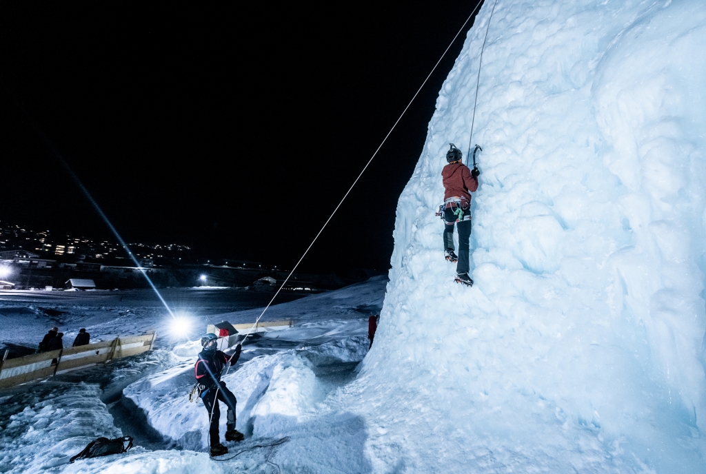 Eisklettern in La Nars, Savognin (© Mattias Nutt)