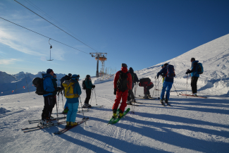 Skitouren auf den Piz dal Sasc Skitouren auf den Piz dal Sasc