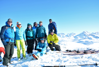 Ankunft auf den Piz dal Sasc (© Savognin Tourismus) Ankunft auf den Piz dal Sasc (© Savognin Tourismus)