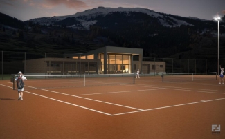 Sportplatz La Nars Visualisierung