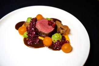 Abendessen im Berghaus Piz Platta ""