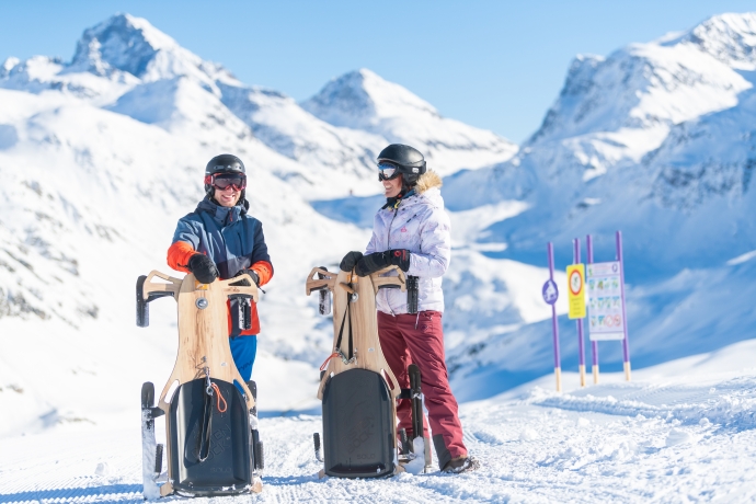 Schlitteln in Bivio Schlitteln in Bivio