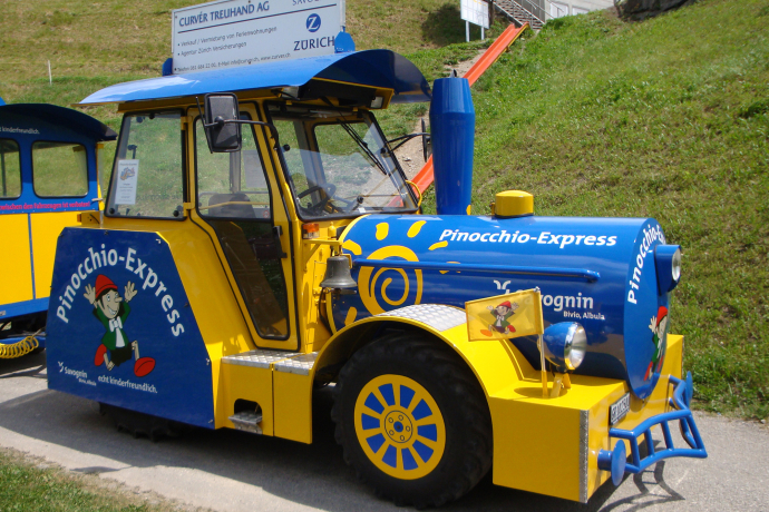 Pinocchio Express in Savognin Pinocchio Express in Savognin